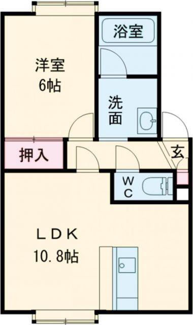ヴィラMSK-II(1LDK/1階)の間取り写真