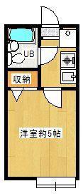エミグラント北戸田(1K/1階)の間取り写真
