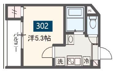 MELDIA淵野辺IV(1K/3階)の間取り写真