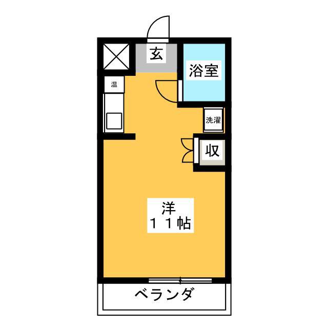 ハイム・サンムーン1(ワンルーム/1階)の間取り写真
