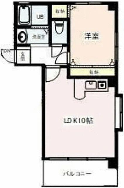 フラットタムラ(1LDK/5階)の間取り写真