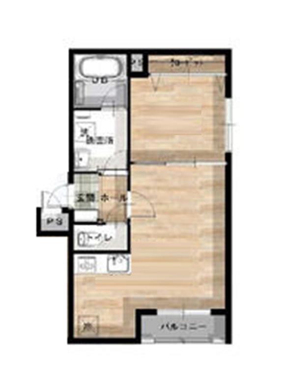 GARAGEHOUSE(1LDK/3階)の間取り写真