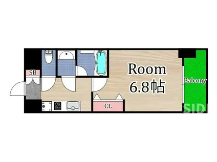 QUINTETJYOTONOE(1K/2階)の間取り写真