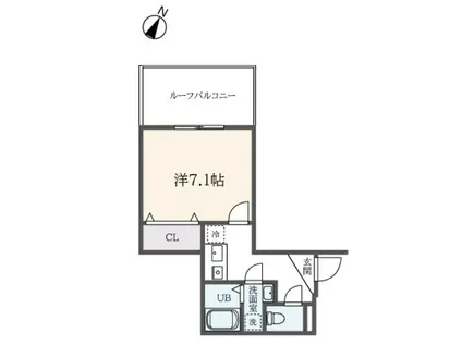 フォセット本蓮沼(1K/4階)の間取り写真