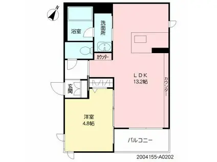 SHAMAISON NISHIJIN STA(1LDK/3階)の間取り写真