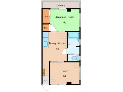 クリエイト(2K/1階)の間取り写真