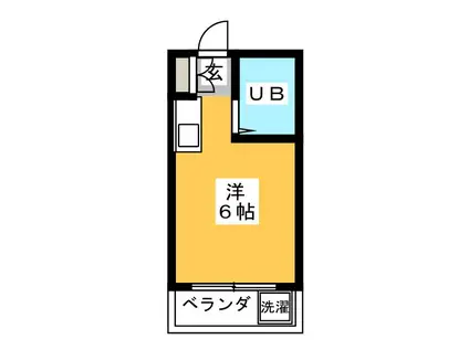 TOP・赤羽(ワンルーム/1階)の間取り写真