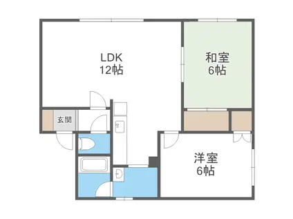 プリンスコートII(2LDK/2階)の間取り写真