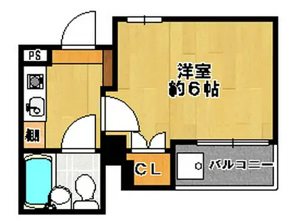 ジュネパレス船橋第3(1K/7階)の間取り写真