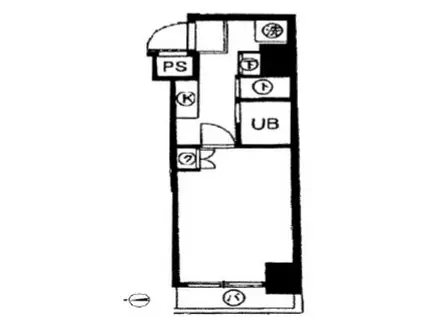 スカイコート新大塚(1K/1階)の間取り写真