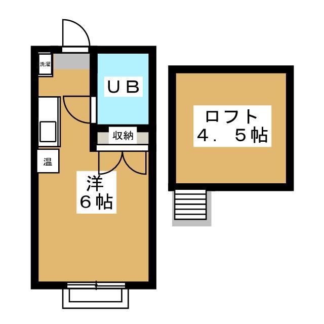 レジデンスオガサワラ(ワンルーム/1階)の間取り写真