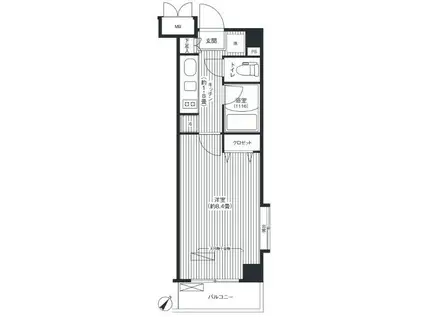 ステラメゾン荻窪(1K/2階)の間取り写真