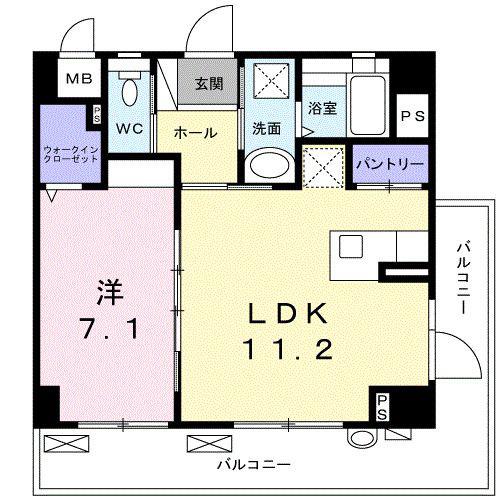 ボルダーズ(1LDK/3階)の間取り写真
