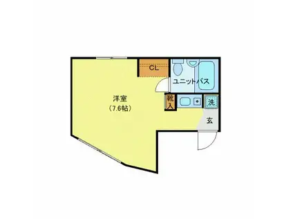 エスパシオ品川大井(ワンルーム/1階)の間取り写真