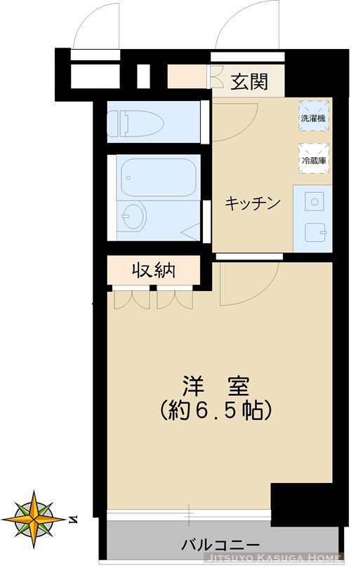 チェスターハウス本郷(1K/4階)の間取り写真