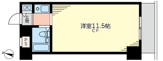 コンフォート・ネスト(ワンルーム/6階)の間取り写真