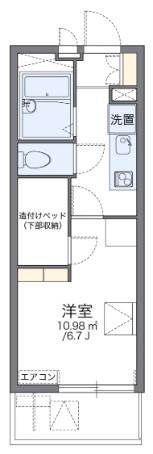 レオパレスシャンテ本町(1K/1階)の間取り写真