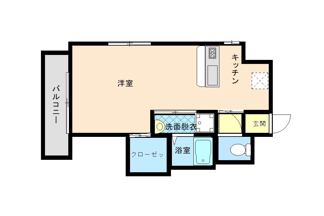 グランパルク橘館(ワンルーム/7階)の間取り写真