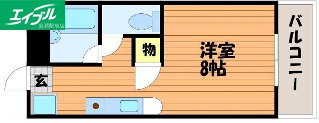 サンメゾン(1K/1階)の間取り写真