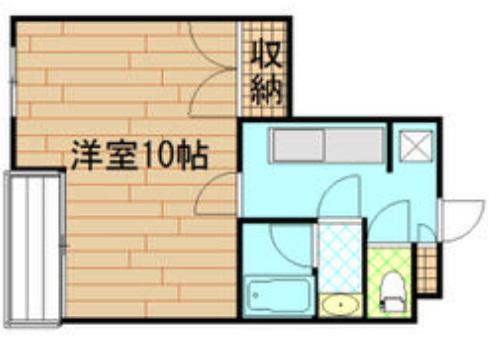ヒルトップホリワ(1K/2階)の間取り写真