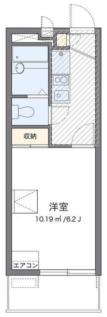 レオパレス俊(1K/3階)の間取り写真