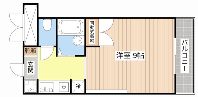 J&KS FAVORITE(1K/5階)の間取り写真