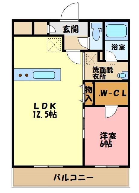 プルミエール仲町台(1LDK/3階)の間取り写真