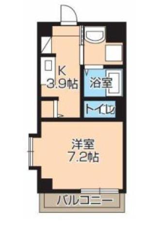 GLEN VILLA・K (1K/3階)の間取り写真