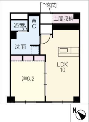 メゾンプチ(1LDK/1階)の間取り写真