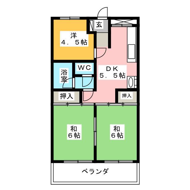 サンシャイン太平(3DK/1階)の間取り写真