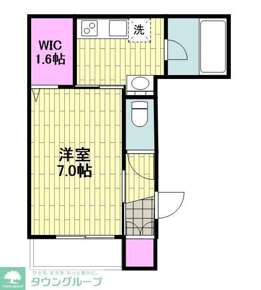古市場2丁目メゾン(1K/1階)の間取り写真
