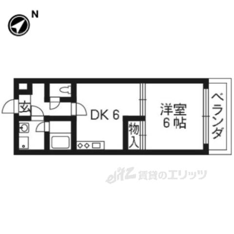 レジデンス青葉大塚(1DK/4階)の間取り写真