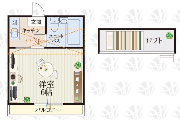 BCASA八千代台IIIRE-BORN(1K/2階)の間取り写真