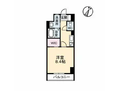 メゾン呉駅前(1K/9階)の間取り写真