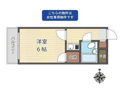 STYLE-OGGI(1K/1階)の間取り写真