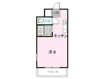 東浅香山マンション(ワンルーム/3階)の間取り写真