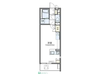 レオネクストADAMANTIII(ワンルーム/1階)の間取り写真