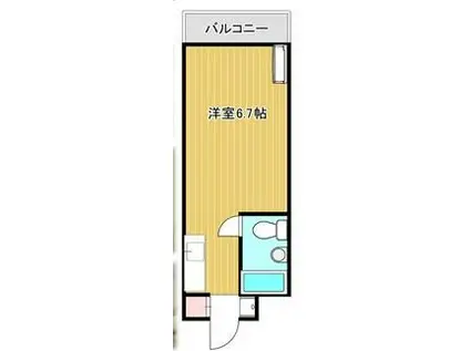 アーバン(ワンルーム/2階)の間取り写真