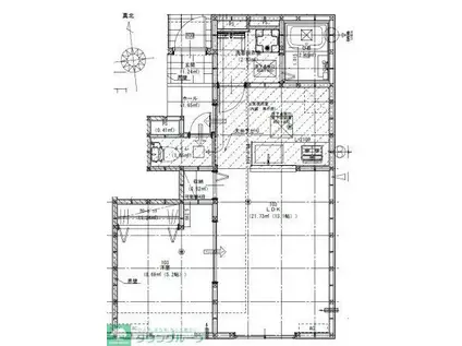 リーブルファイン松戸小金原(1LDK/1階)の間取り写真