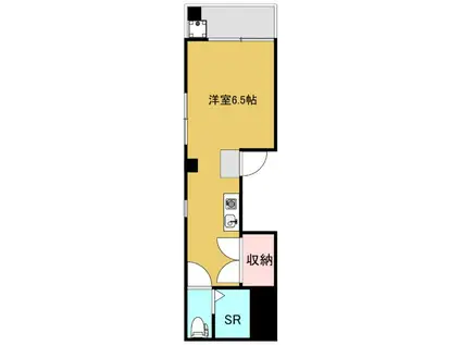 MIZUハイム(ワンルーム/4階)の間取り写真