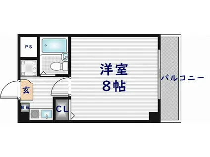 ヴィラアルタイル(1K/2階)の間取り写真