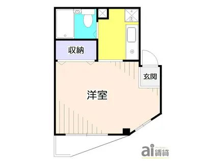 シティーハウス東久留米(1K/2階)の間取り写真