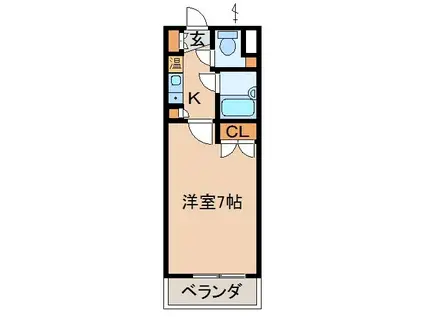 ドウエル7・2・10(1K/3階)の間取り写真