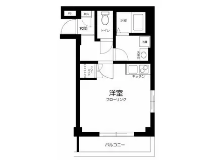 L IDEAL成増I(ワンルーム/1階)の間取り写真