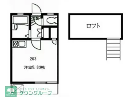 田無フォーエイト(ワンルーム/2階)の間取り写真