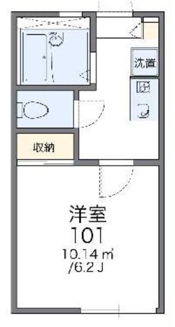 レオパレスサニ-II(1K/2階)の間取り写真