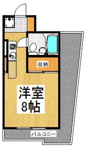 シティフォーラム新小平(ワンルーム/5階)の間取り写真