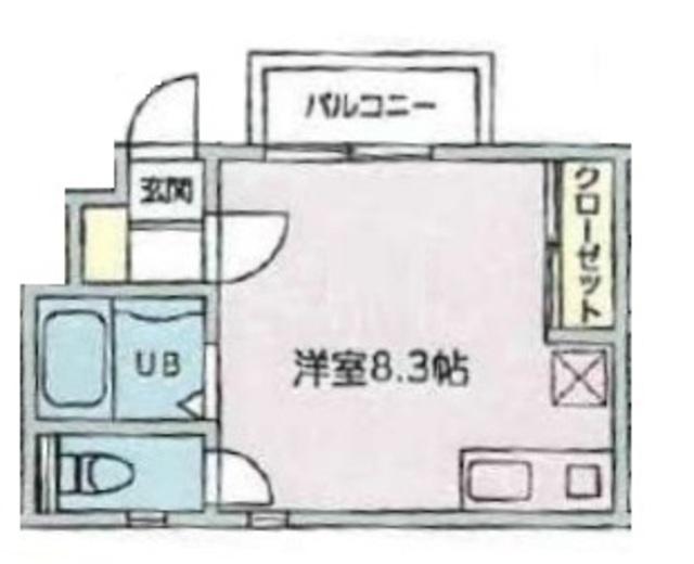 フィット北新宿(ワンルーム/1階)の間取り写真