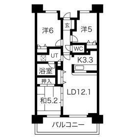 パークホームズ南柏ステーションアヴェニュ(3LDK/14階)の間取り写真