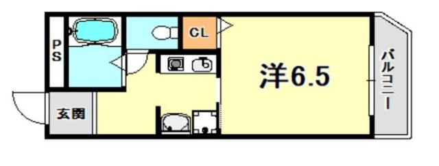 千代第一ビル(1K/3階)の間取り写真